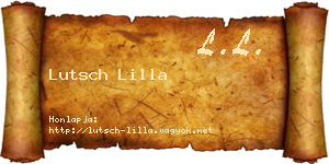 Lutsch Lilla névjegykártya